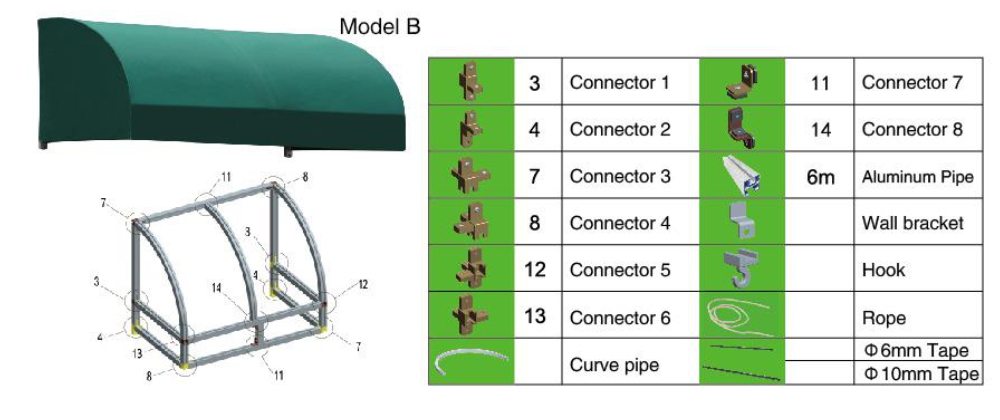 Toldo estilo Francés